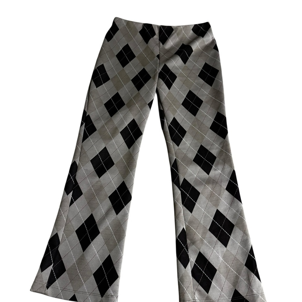 Altar'd State tan and brown Argyle Pants